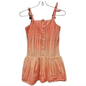 Gymbore Ice Cream Parlor Line Orange And White Dotted Ombre Dress Size 10